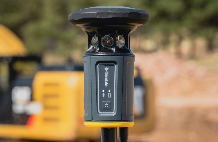 Trimble ST30 Smart Target on a job site